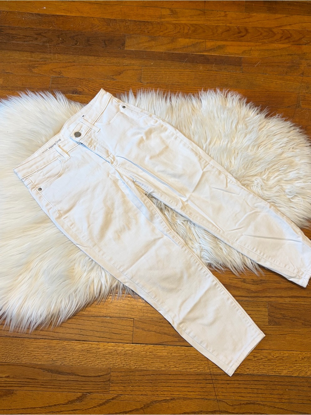 Talbots High-Rise White Denim Jeans